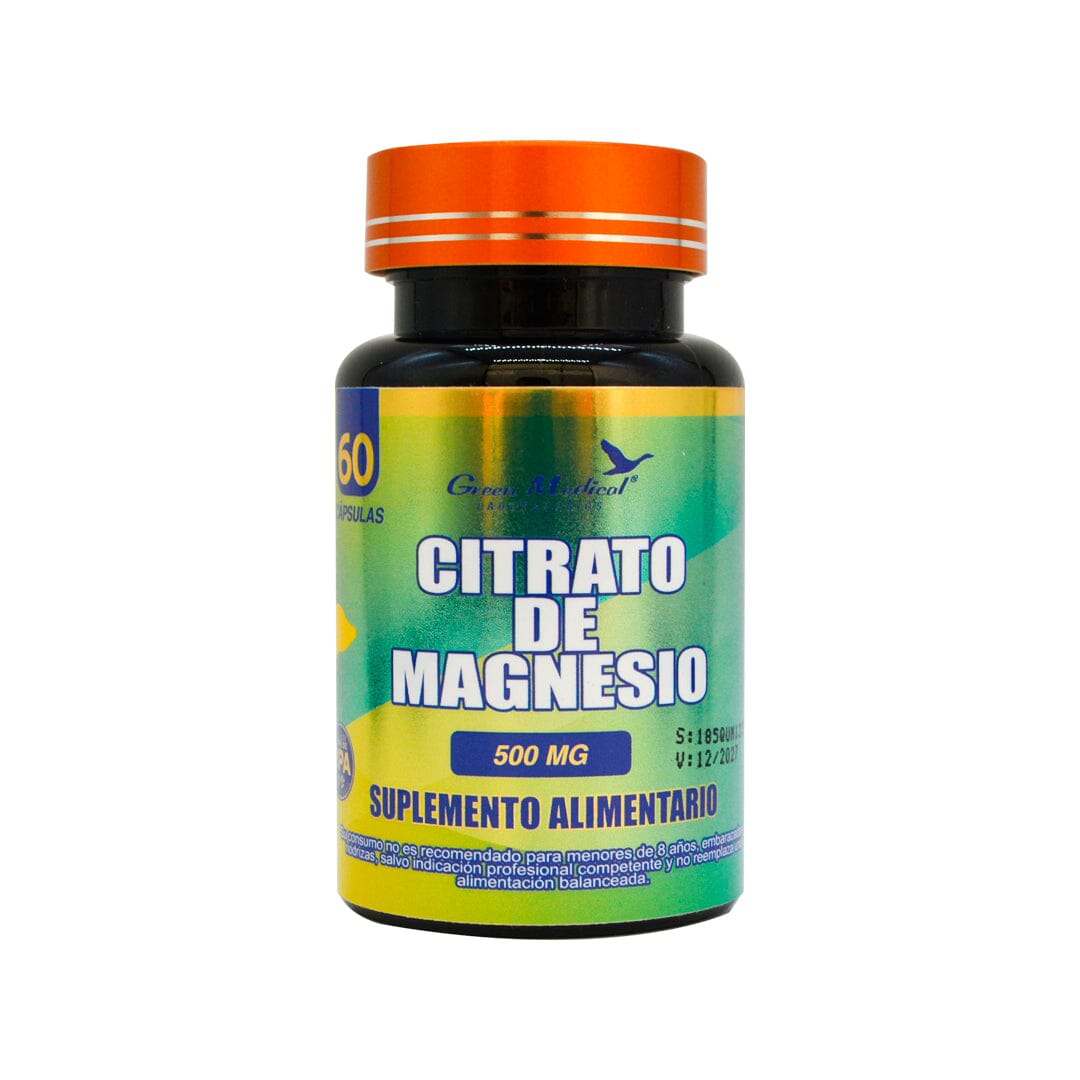 Citrato de Magnesio 500 mg x 30 cápsulas Green medical